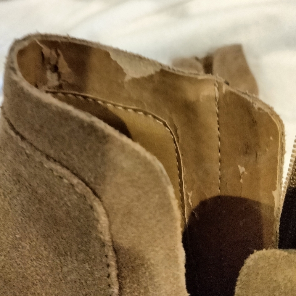Lucky Brand Yabba Stacked Wedge Ankle Booties - Picture 6 of 6